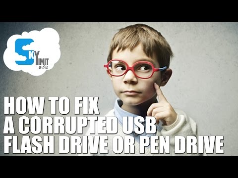 How to Recover Corrupted Pen Drive?[NO SOFTWARE]| Windows Tips and Tricks #5 | SkyLimit Tech தமிழில்