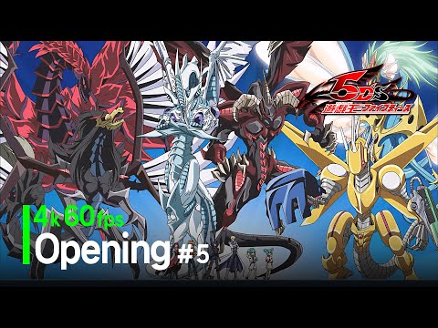 📼 Yu-Gi-Oh! 5D's (2008~11) Opening 5 [4k | 60fps | Creditless]