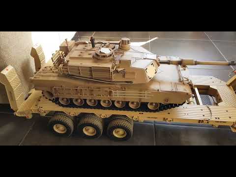 Oshkosh M1070, Excavator and Tank M1A2 Heng Long Abrams