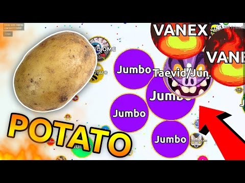 POTATO DESTROYING TEAMS LIVE !! ( Jumbo Teaming in Agar.io )