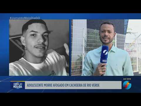 Adolescente morre afogado em cachoeira de Rio Verde