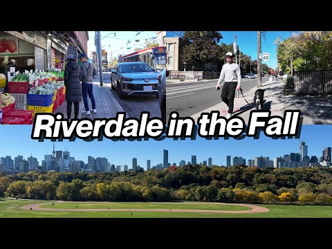 Toronto Autumn Neighbourhood Walk | Danforth, Carlaw & East Chinatown (Oct 2025)