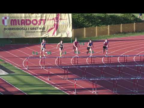 100m prepone [Ž], FINALE, srebrna Anja Tvrtković - Pojedinačno PH za mlađe seniore i seniorke 2023