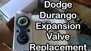 Replacing the Expansion Valve on a 2001 Dodge Durango