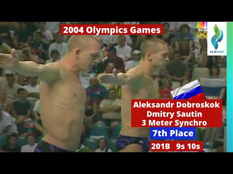 2004 Alexander Dobroskok Dmitry Sautin Russia Team - 201B 3 meter Springboard Diving - Olympic Games