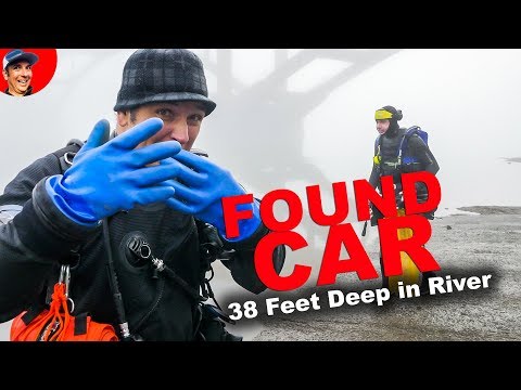 FOUND Car in River (38' Deep) while Scuba Diving in Portland! Video