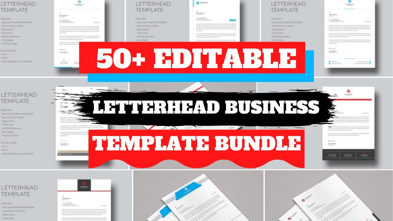 50+ Editable Letterhead Business Template Design Cheap Price