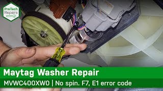 Maytag, Whirlpool Washer Capacitor Issues - Not Spinning - Diagnostic & Repair