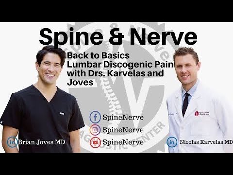 Back to Basics: Lumbar Discogenic Pain with Drs. Karvelas and Joves