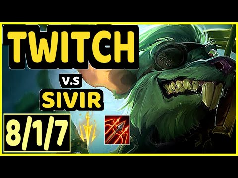 REKKLES (TWITCH) vs SIVIR - 8/1/7 KDA BOTTOM ADC CHALLENGER GAMEPLAY - EUW