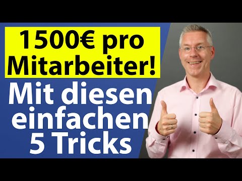 1.500 € mit diesen 5 STEUERFREIEN Sachbezügen sparen! Gutscheine für Mitarbeiter einfach erklärt