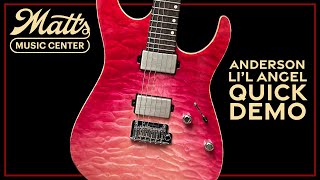 Video thumbnail for Matt's Music Center - Tom Anderson Guitarworks Li'l Angel - Chris Bryant by Matt's Music Center