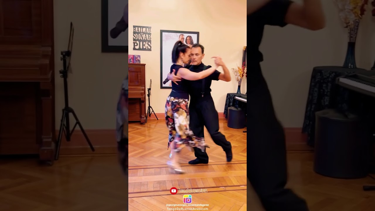 Combinación bien milonguera Georgina Vargas Oscar Mandagaran #tango #dancetango #milonguero