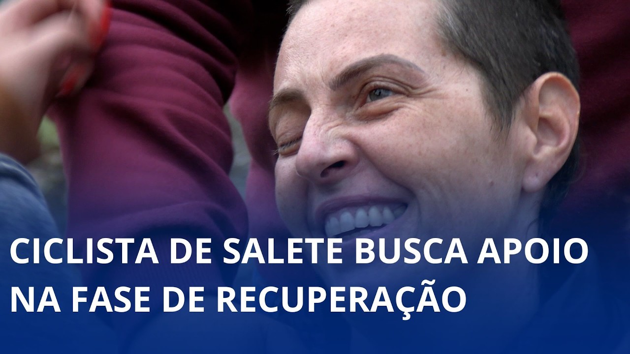 Ciclista de Salete, Ana Paula Regueira, busca apoio na fase de recuperação