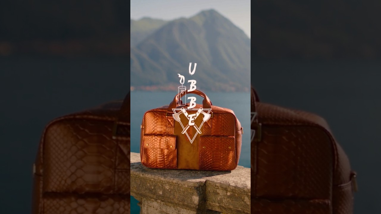 The Journey of Luxury - Python Leather Bag on Lake Como