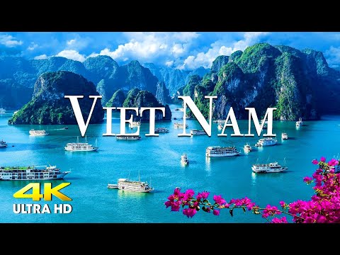 FLYING OVER VIETNAM (4K UHD) Amazing Beautiful Nature Scenery & Relaxing Music - 4K Video Ultra HD