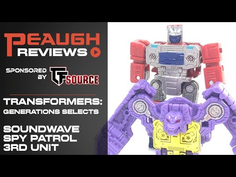 Video Review: Transformers Generations Selects - Soundwave SPY PATROL 3RD UNIT