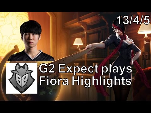 G2 Expect - Fiora vs. Yasuo - Euw LoL Challenger Highlights