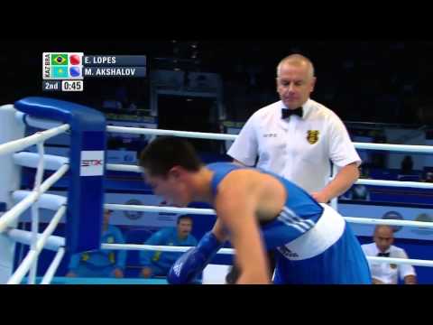 Men's Light Welter (64kg) - Semi Final - Everton LOPES (BRA) vs Merey AKSHALOV (KAZ)