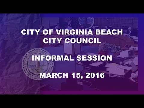 City Council Informal  #1 - 03/15/2016