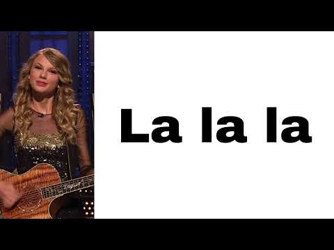 Taylor Swift - Monologue Song (La La) (live at SNL) (lyrics)