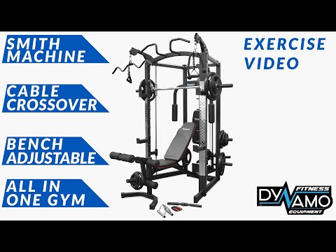 Home Gym & Smith Machine Multi-functional Trainer Exercise Video Reeplex Sm3800
