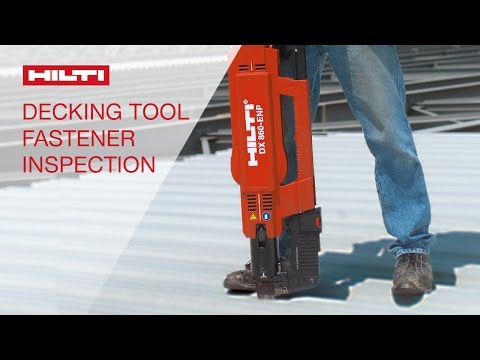 DEMONSTRATION of Hilti decking fastener inspection
