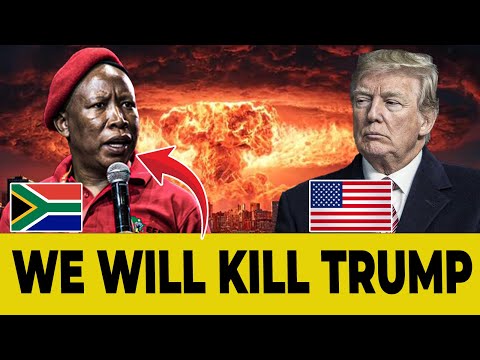 POLITICAL WAR: SOUTH AFRICA ATTACKS THE USA! MALEMA DEMANDS PRISON FOR TRUMP