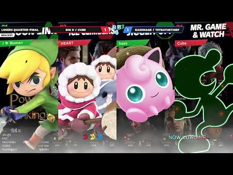 Border Brawl 4 - Big D + Cube Vs. BassMage + TetraTheThief - Losers Quarters - SSBU Doubles