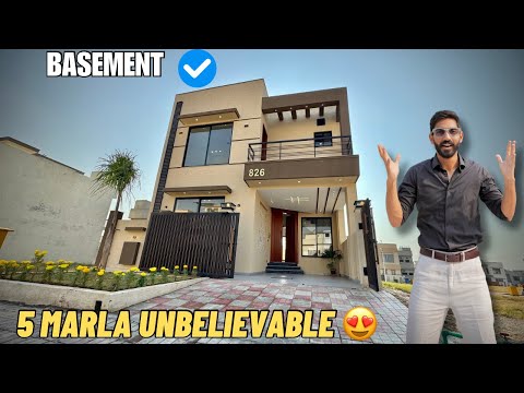 5 Marla (SUPER LUXURY HOUSE) with BASEMENT 🤯 For Sale in Bahria Islamabad