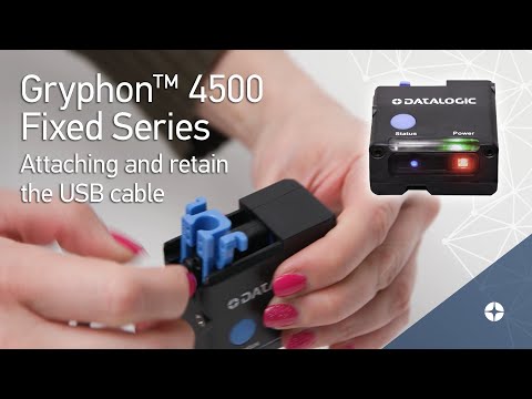 Gryphon™ 4500 Fixed Series | Attaching and retain the USB cable (tutorial)