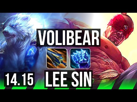 VOLIBEAR vs LEE SIN (JGL) | 8/0/5, Rank 7 Voli, Legendary | EUW Challenger | 14.15
