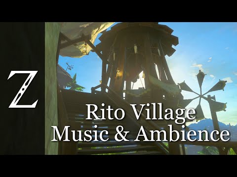 Zelda: Tears of the Kingdom | Rito Village - Relaxing Ambience 4K (1 hour)