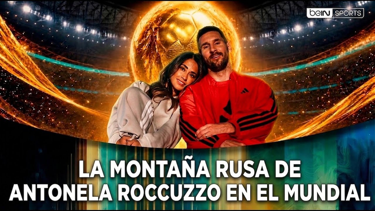Antonela Roccuzzo vive cada emoción durante el partido de Messi