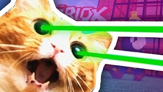 Roblox | GIANT LASER EYES CAT ATTTACK!!