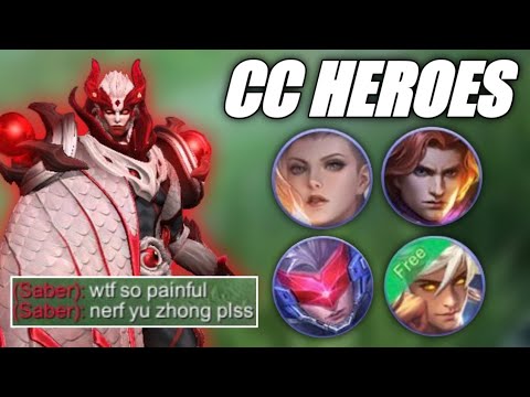 HOW TO FIGHT AGAINST CC HEROES? | TOP GLOBAL YU ZHONG BEST BUILD | MLBB