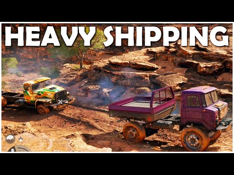 Expeditions a Mudrunner Game Heavy Shipping How to Complete it EASY - Expeditions Mudrunner Tips