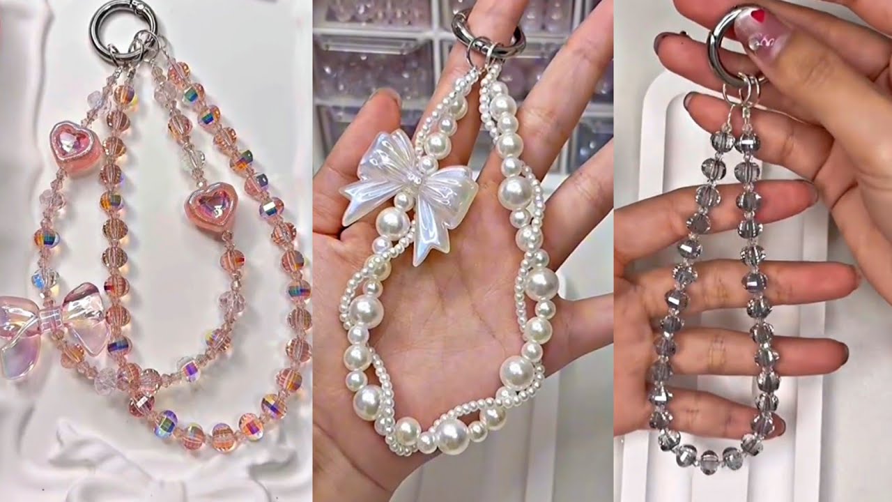 𐙚 How To Make Beaded Phone Charms | Cell Phone Charm Tutorial | DIY Trendy Phone Charms