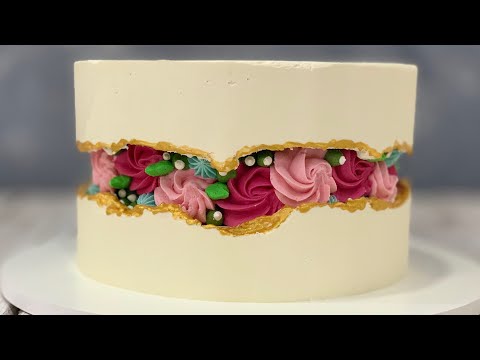 Rosette Fault Line Design Cake