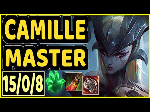 KHAN (CAMILLE) - 15/0/8 KDA GAMEPLAY - KR Ranked MASTER