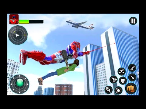 Flying Robot Hero - Crime City Rescue Robot Games