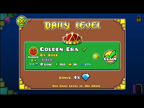 #1109 Golden Era (by Xyle) [Geometry Dash]