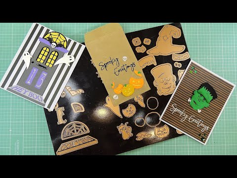 Spellbinders Halloween Collection: Open House "Boo!" & "Halloween" and Let's Be Frank Dies Tutorial!