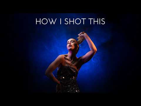 HOW I SHOT THIS | Off-camera flash portraits with gels and SMOKE!