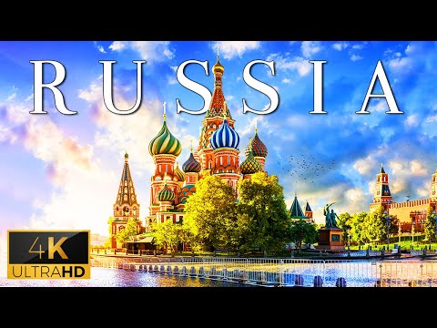 FLYING OVER RUSSIA (4K UHD) - Soothing Music Along With Scenic Relaxation Film To Chill At Home