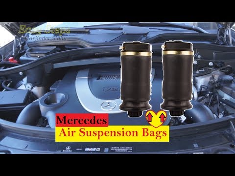 How To Replace Mercedes Rear Air Suspension Bags on GL Class X164 Chassis | GL450 Air Spring