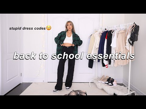 BACK TO SCHOOL MUST-HAVES YOU ACTUALLY NEED | comfy + basics outfits