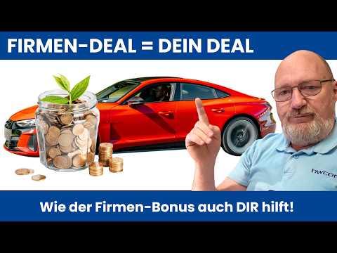 E-Autos für Alle Günstiger - Wie der Firmen Bonus auch DIR hilft!