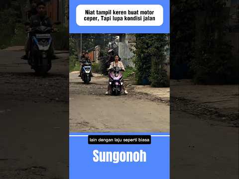 Niat tampil keren modif motor ceper, Tapi lupa kondisi jalan#shorts #automobile