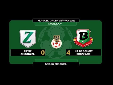 5. Kolejka, Zryw Chociwel 0:4 KS Brochów, 16.09.2018, skrót